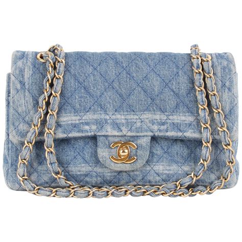 chanel denim 19 flap bag|chanel denim bag vintage.